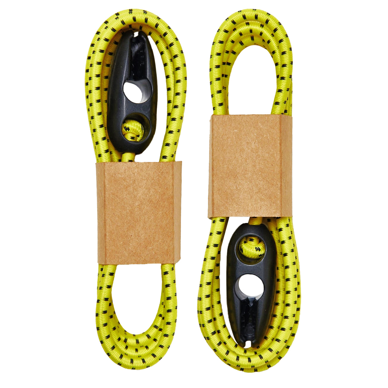 Wholegrain Cycles Jack Straps, Bungee with Buckle, Yellow, Pair