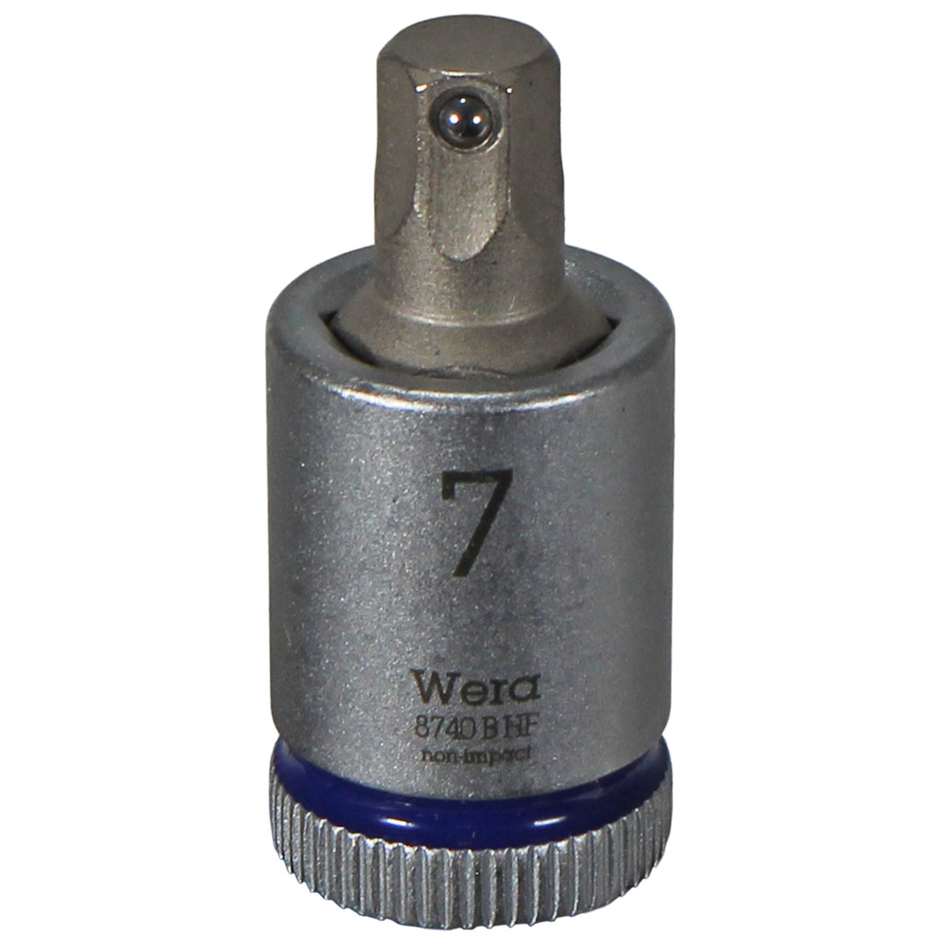 Wera Tool 8740 B HF Zyklop 3/8" Drive Hex Bit Socket, 7mm