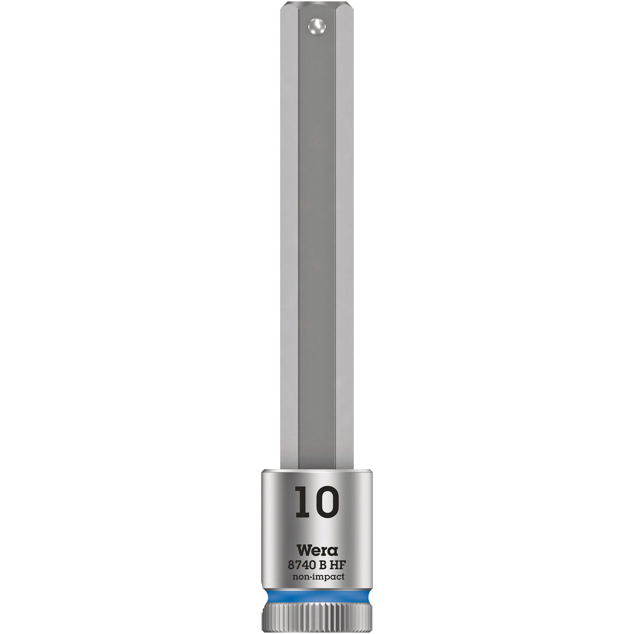 Wera Tool 3/8" 8740 B HF1 Zyklop Long Hex Bit Socket, 10mm
