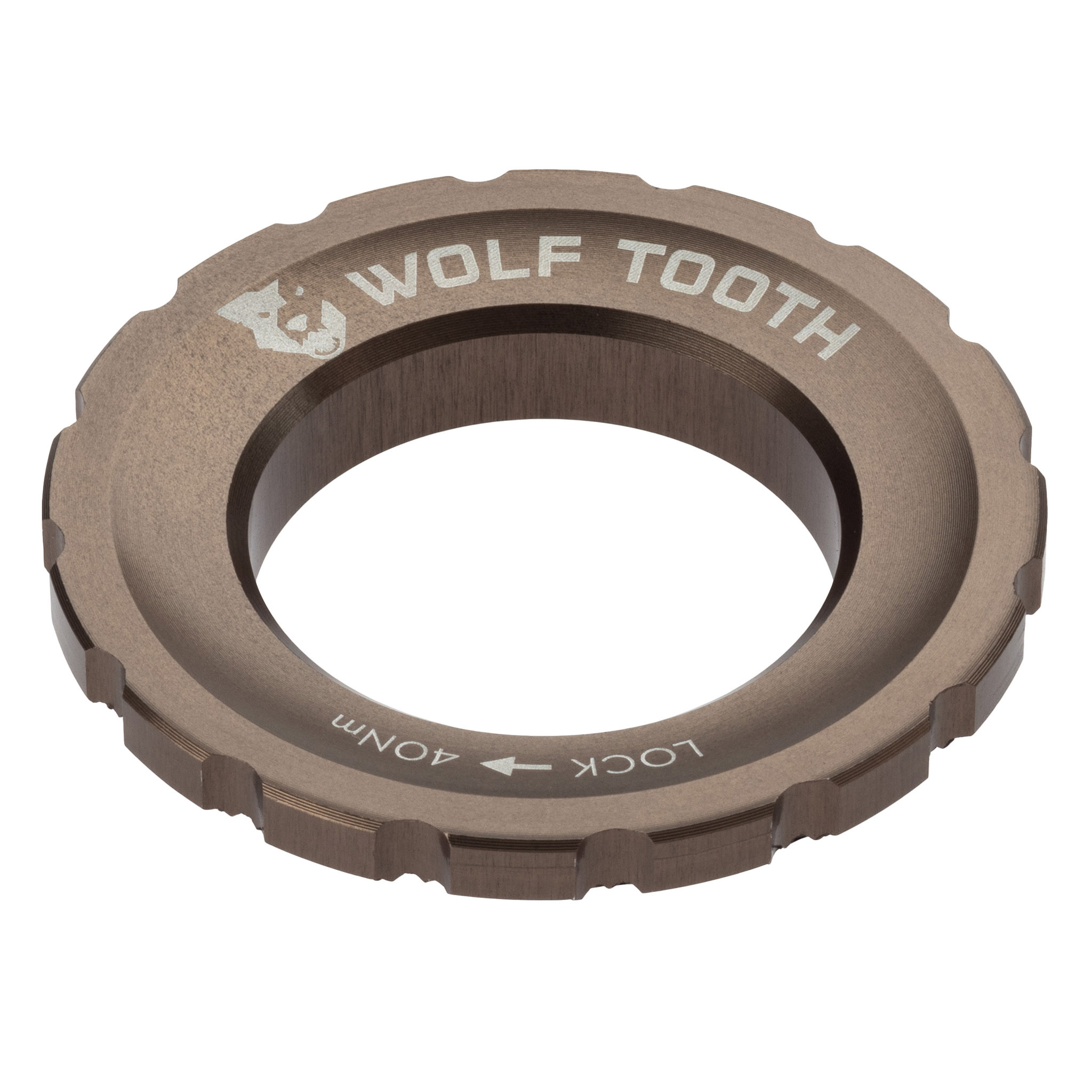 Wolf Tooth Components Centerlock Rotor Lockring, Espresso