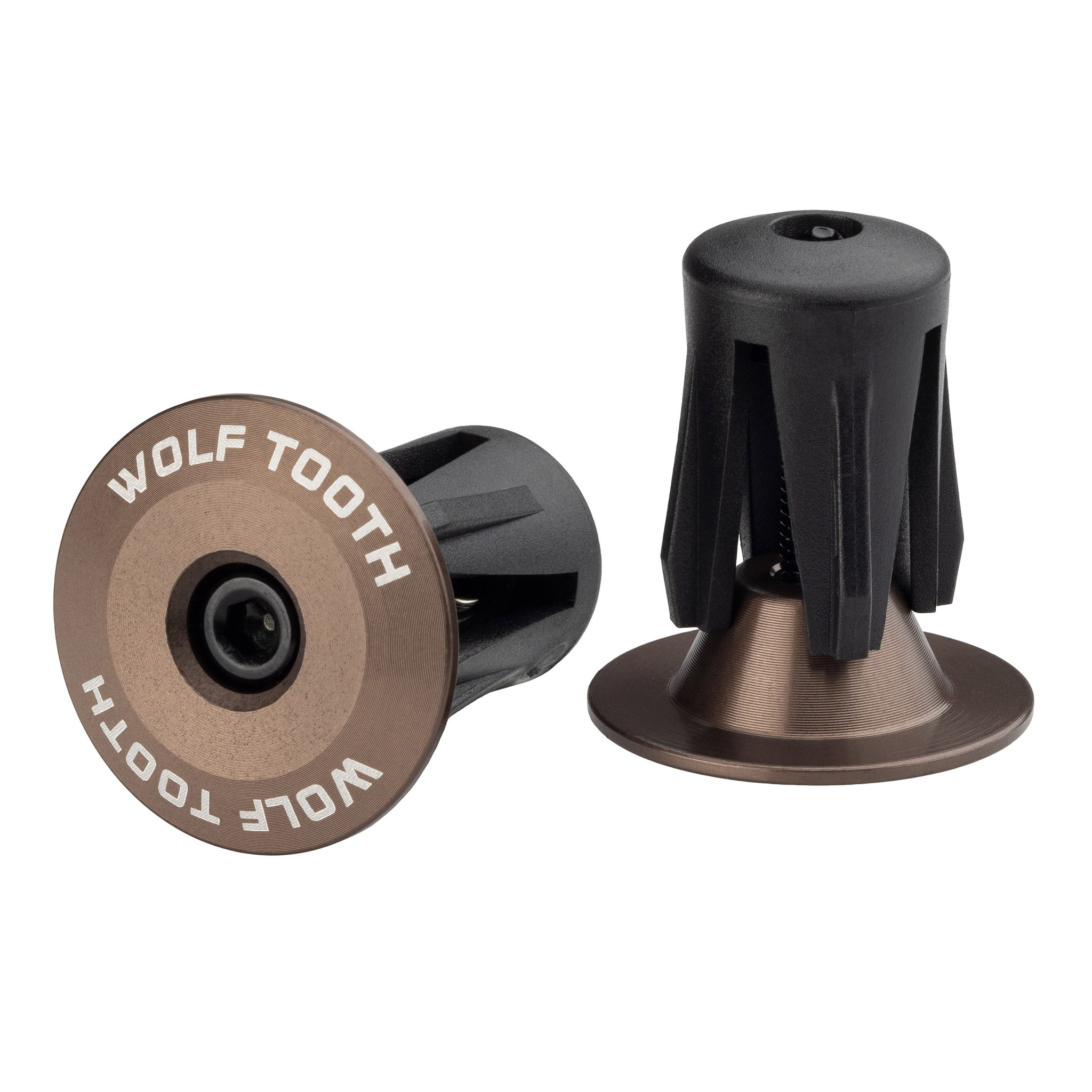 Wolf Tooth Components Alloy Bar End Plugs - Espresso