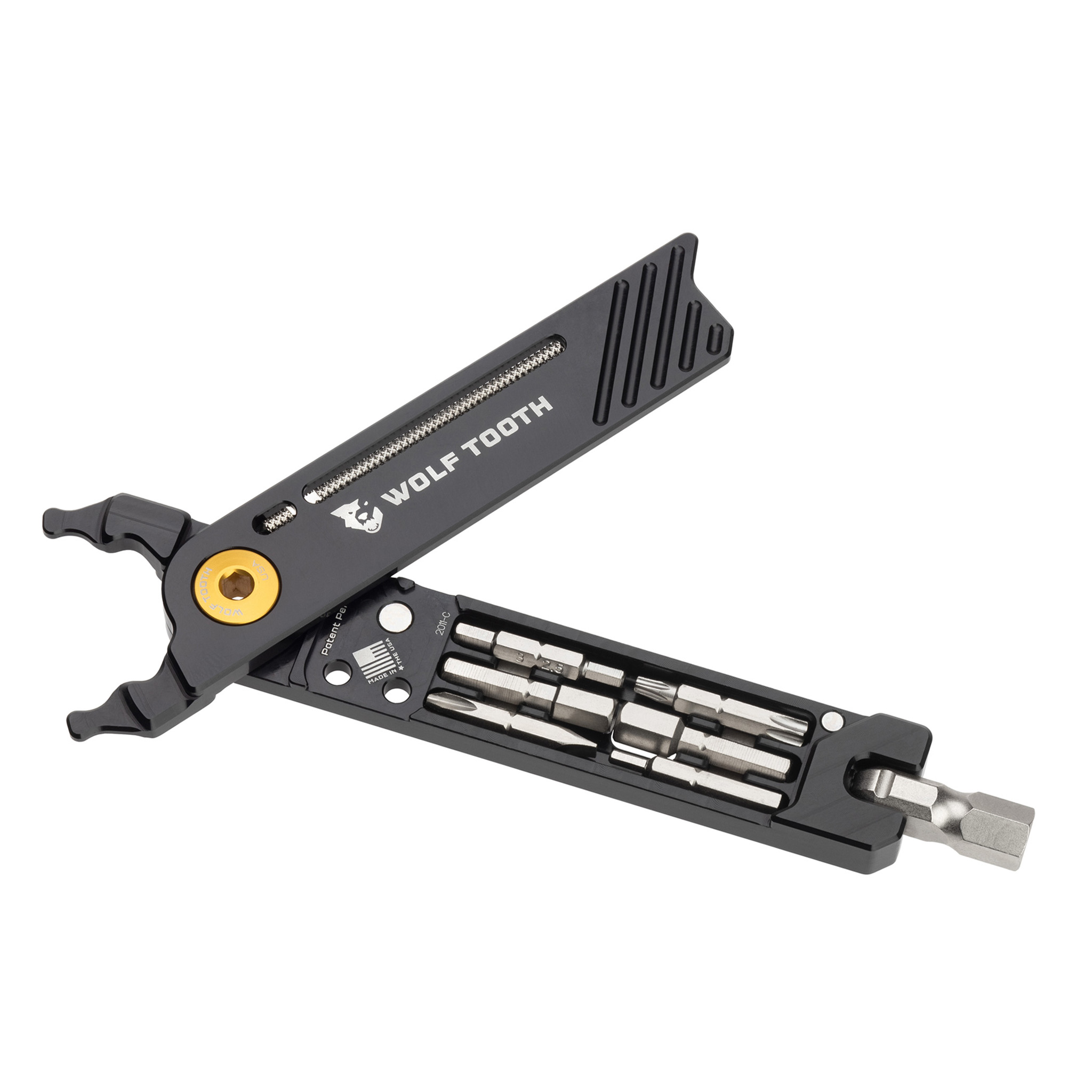 Wolf Tooth Components 8-Bit Pack Pliers, Black/Gold