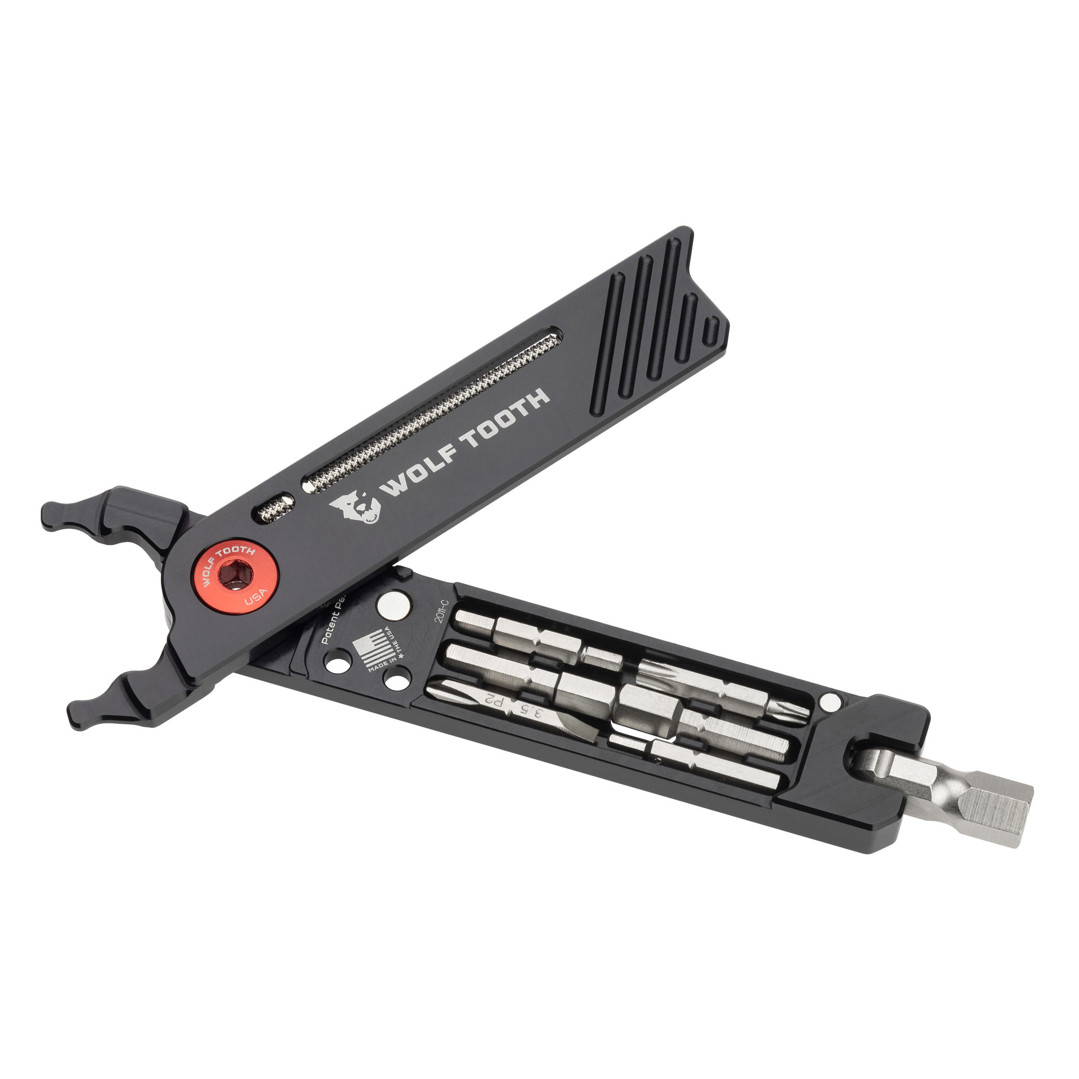 Wolf Tooth Components 8-Bit Pack Pliers, Black/Red