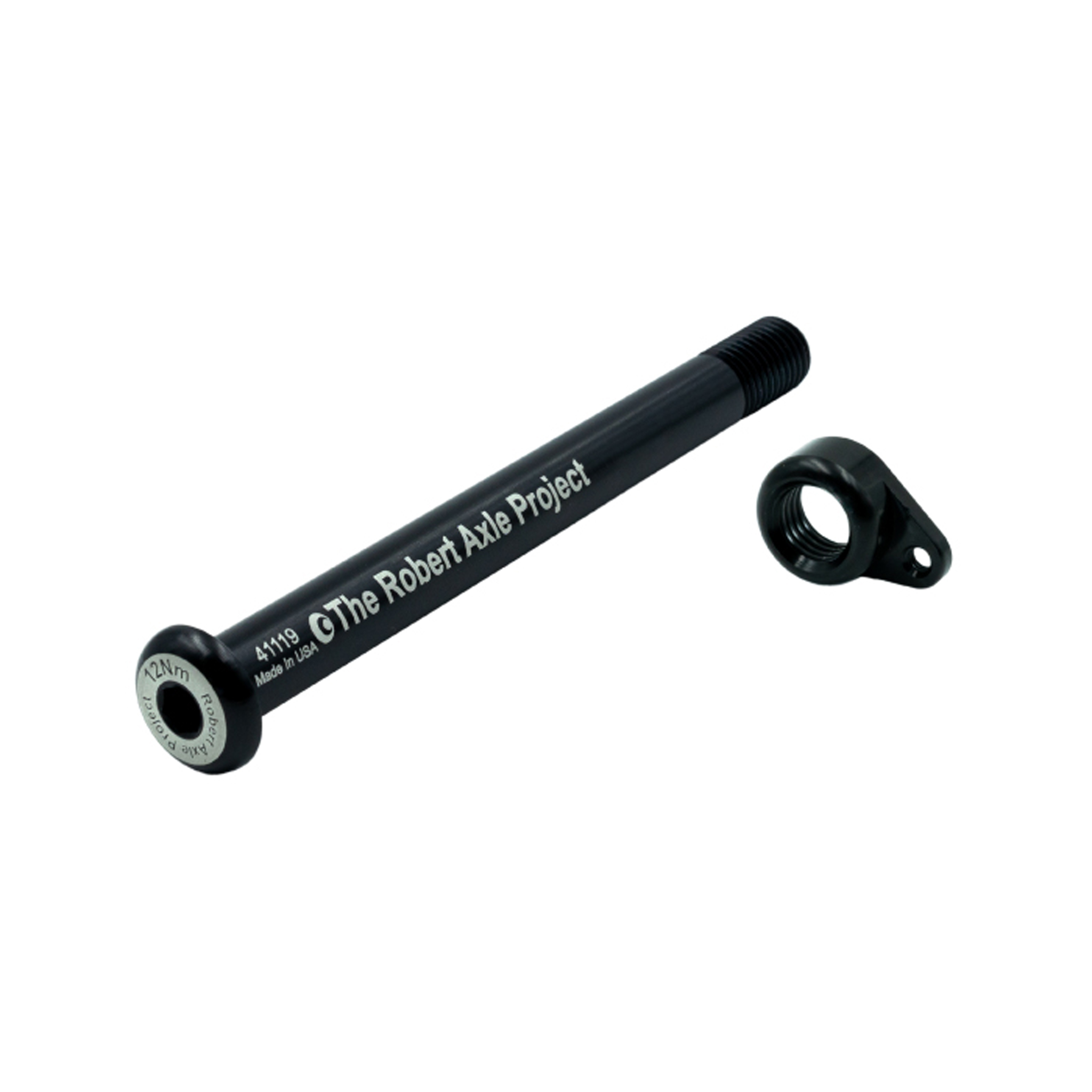 Robert Axle Project Lightning Thru-Axle, Front, RAT, 12x100 - Black