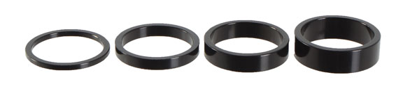 Wheels Mfg Aluminum Headset Spacer Pack, 1-1/8" Set/4