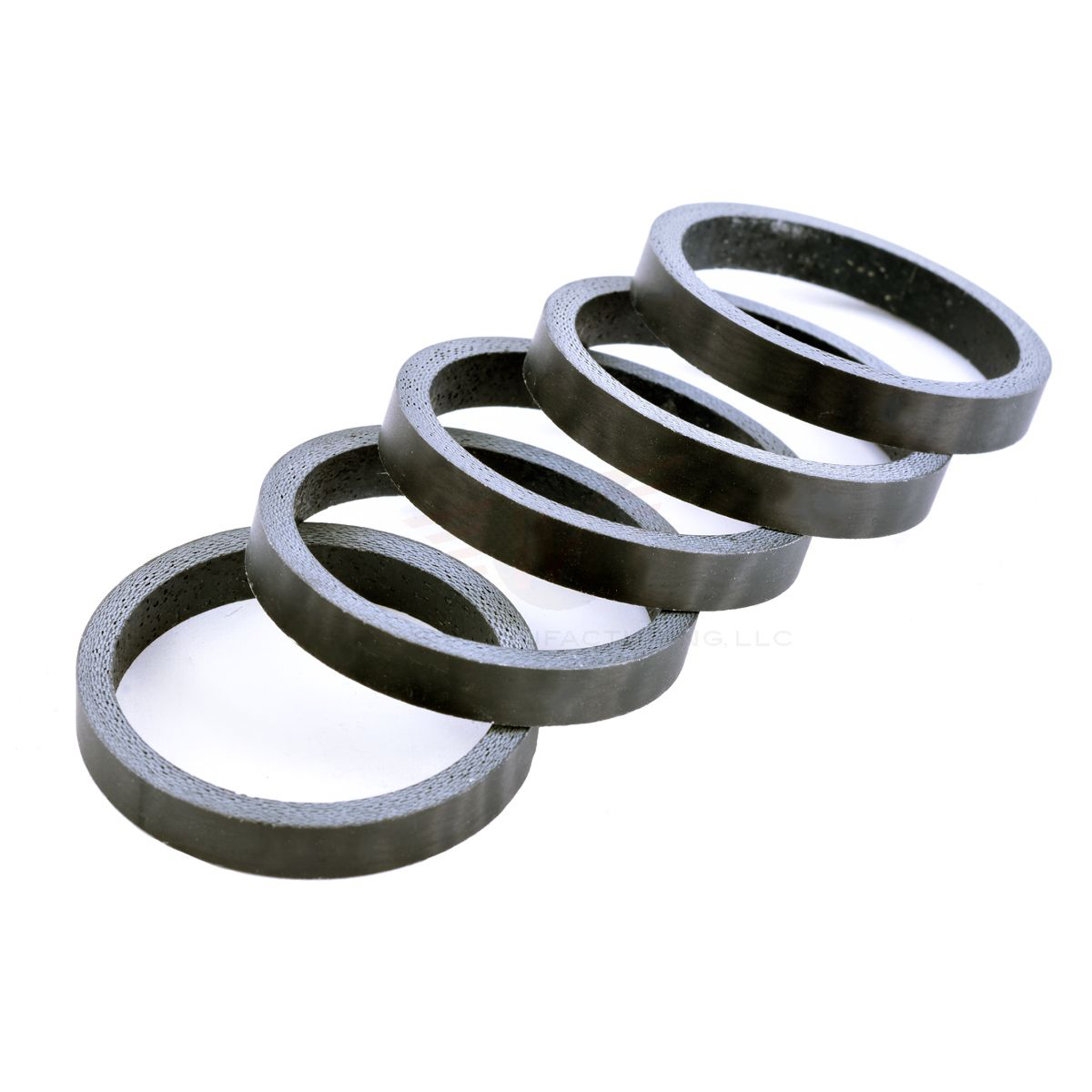 Wheels Mfg Carbon Headset Spacer, 1-1/8", 5mm 5/Count - Matte