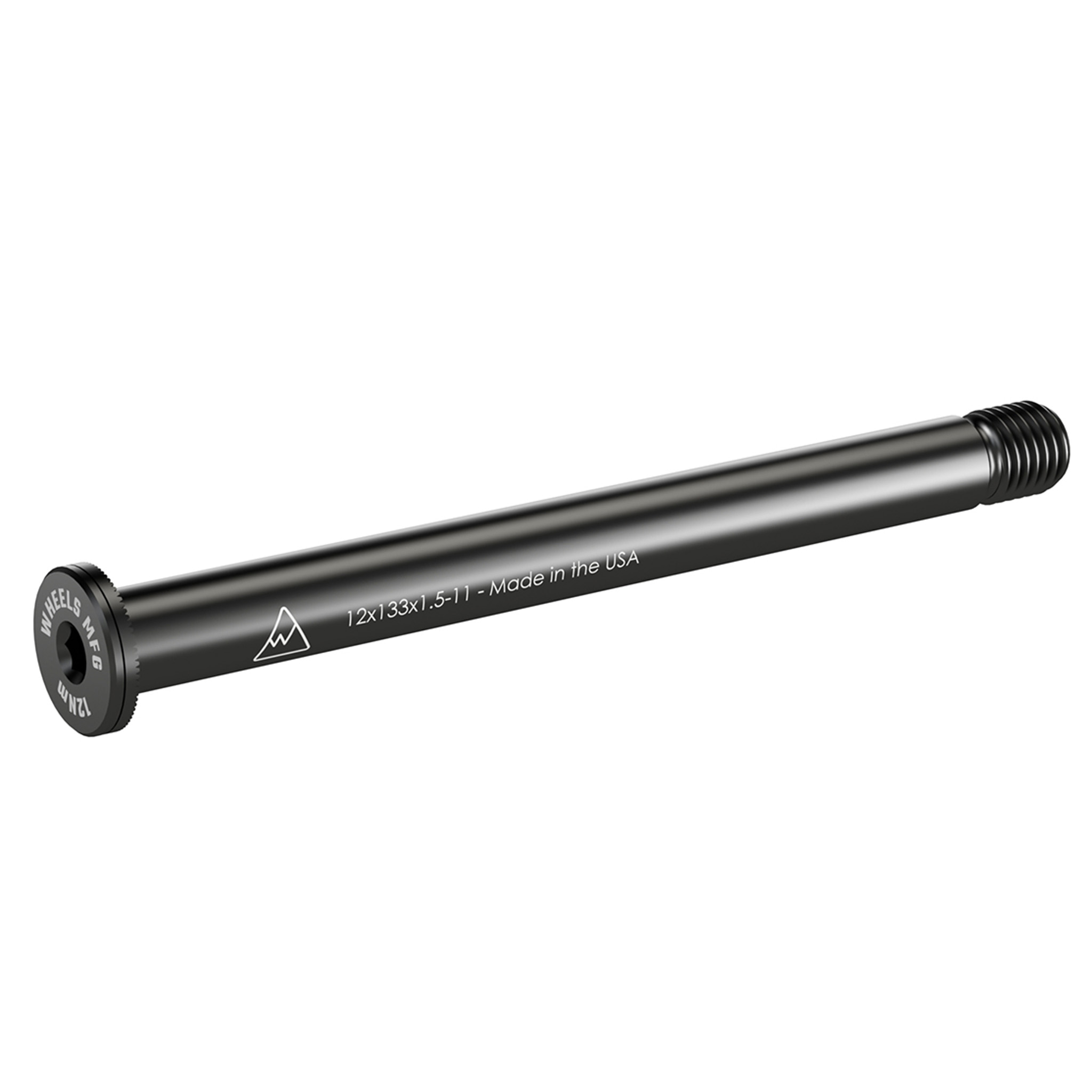 Wheels Mfg Thru-Axle, Front, 12mm, 1.5x133mm - Blk