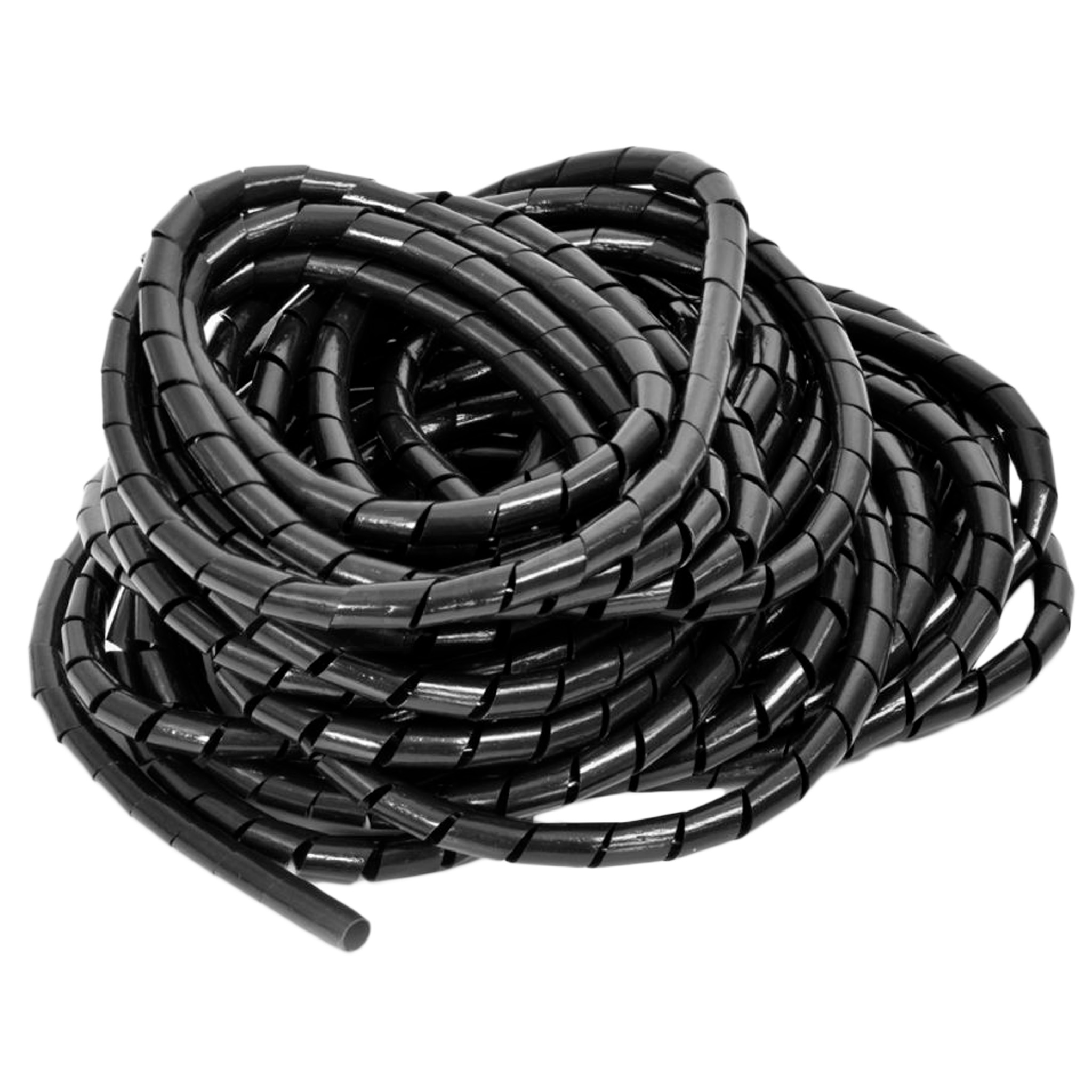 Wheels Mfg Spiral Cable Wrap, 10m, Black