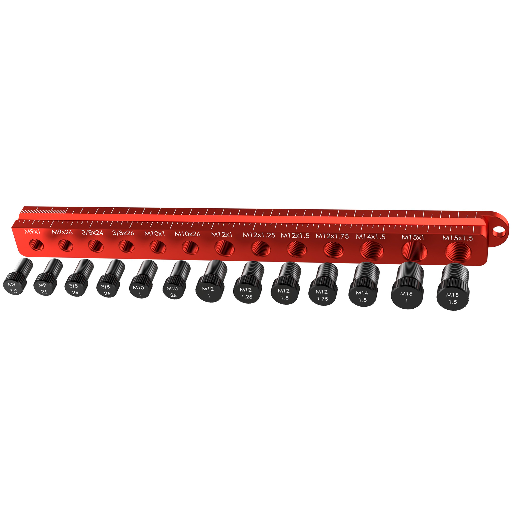 Wheels Mfg Axle Ruler Pro, Red