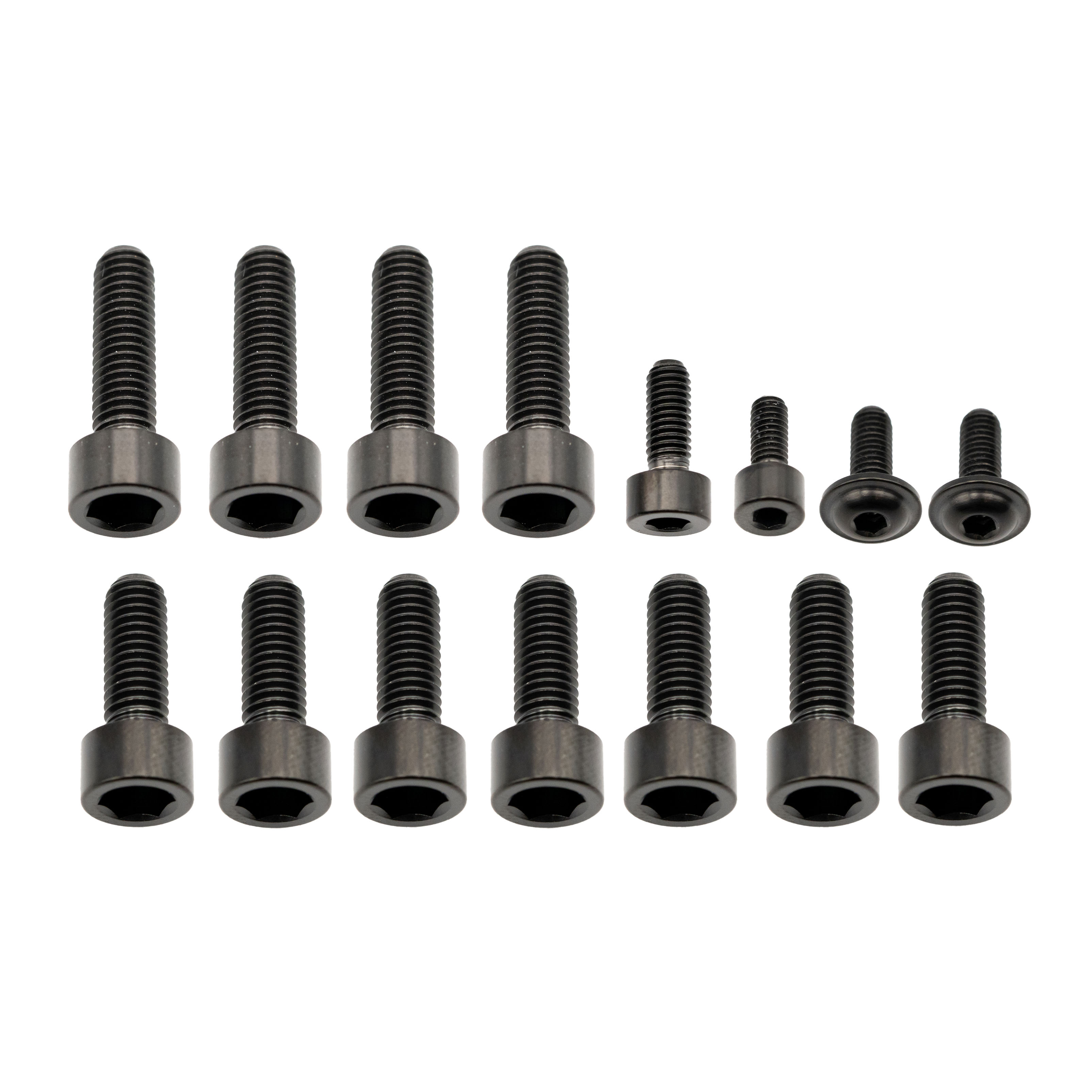 Better Bolts Fox 40 Fork Titanium Bolt Kit, Grip, Black, 15/Count