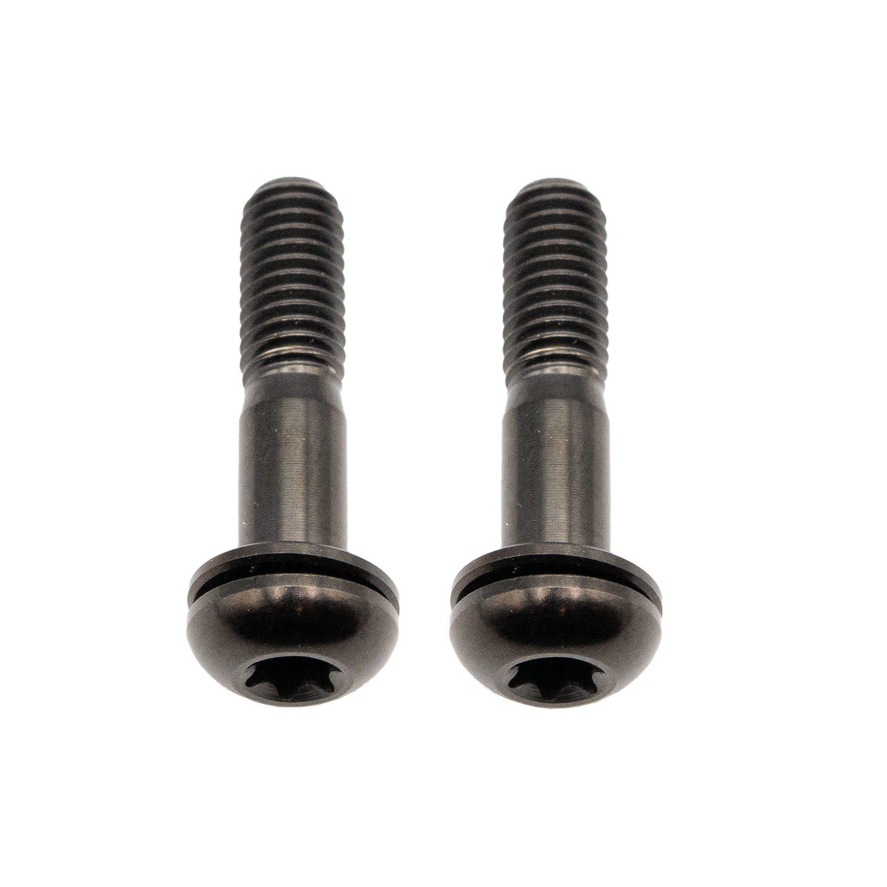 Better Bolts Titanium Flat Mount Bolt Kit, 22mm, Black, 2/Count