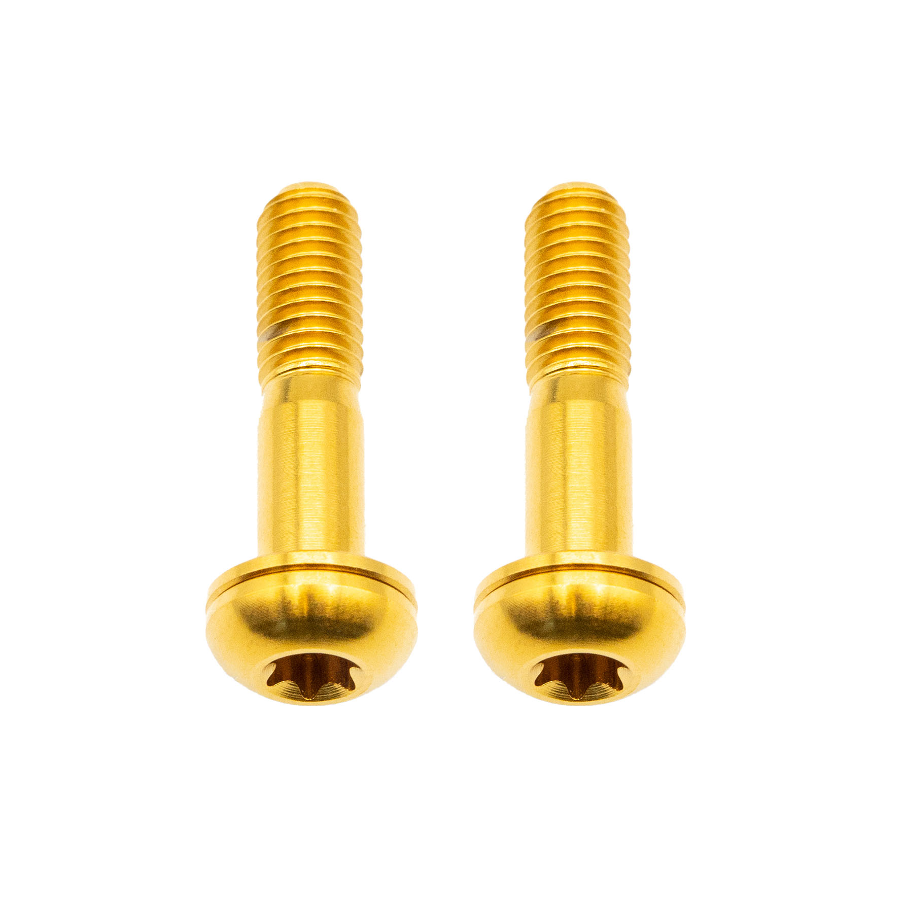 Better Bolts Titanium Flat Mount Bolt Kit, 22mm, Gold, 2/Count