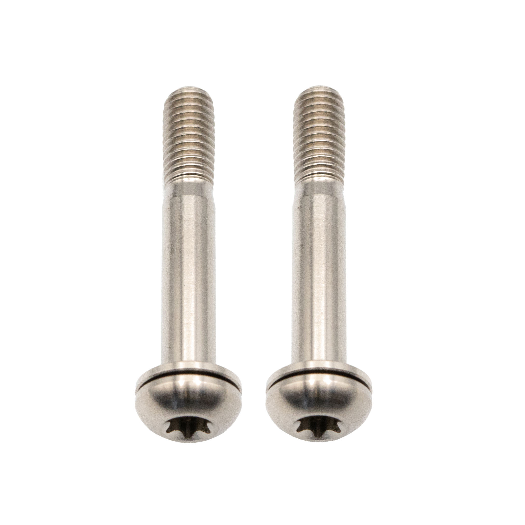 Better Bolts Titanium Flat Mount Bolt Kit, 32mm, Silver, 2/Count