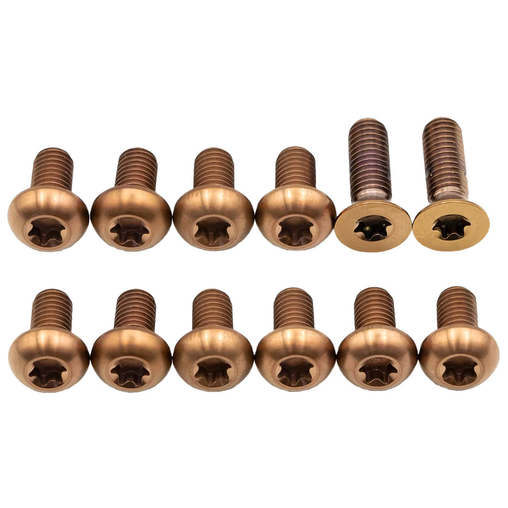 Better Bolts Titanium Sensor Rotor Bolt Kit, Copper, 12/Count