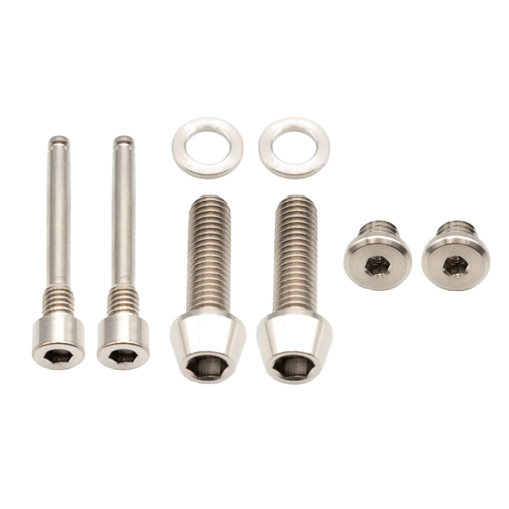 Better Bolts Shimano Brake Ti Bolt Kit, SLX/XT/SAINT, Silver