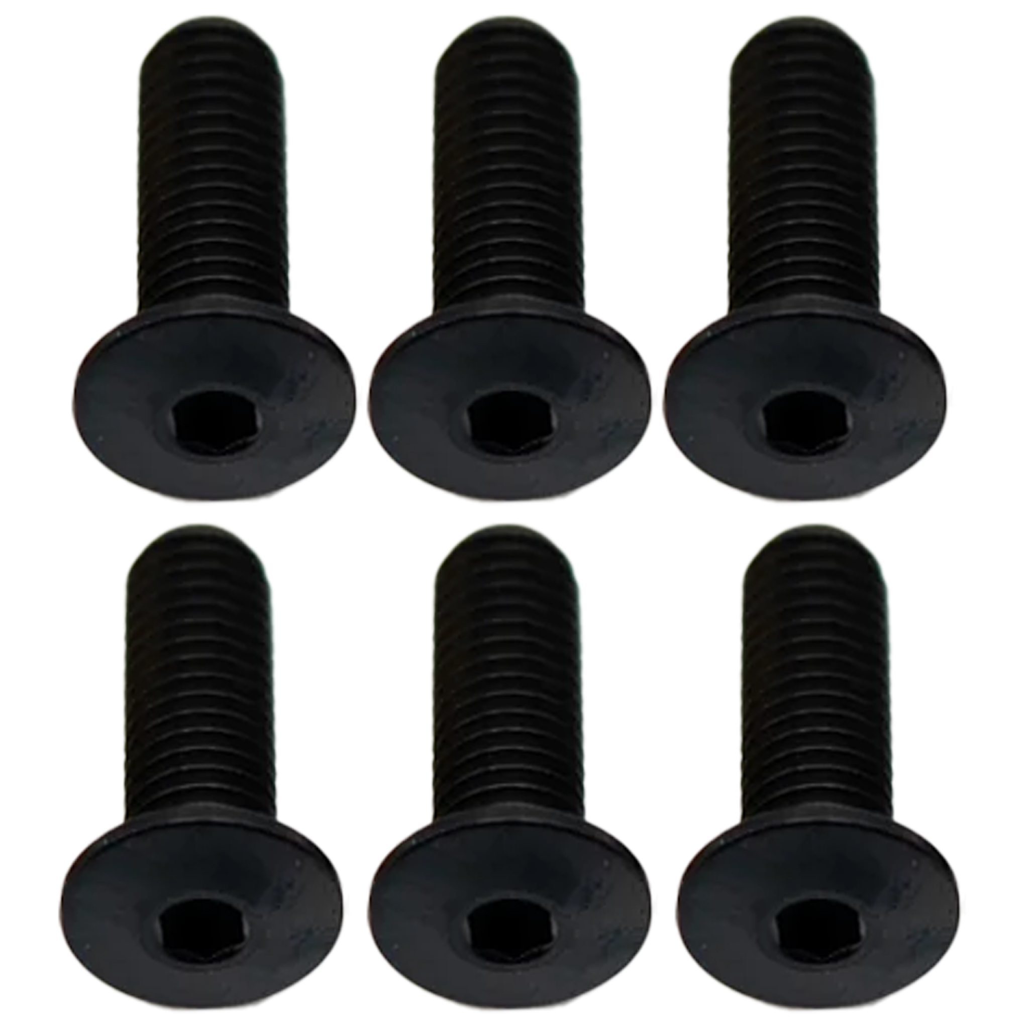 Better Bolts Titanium Water Bottle Cage Bolts, 15mm, Black, 6/Count