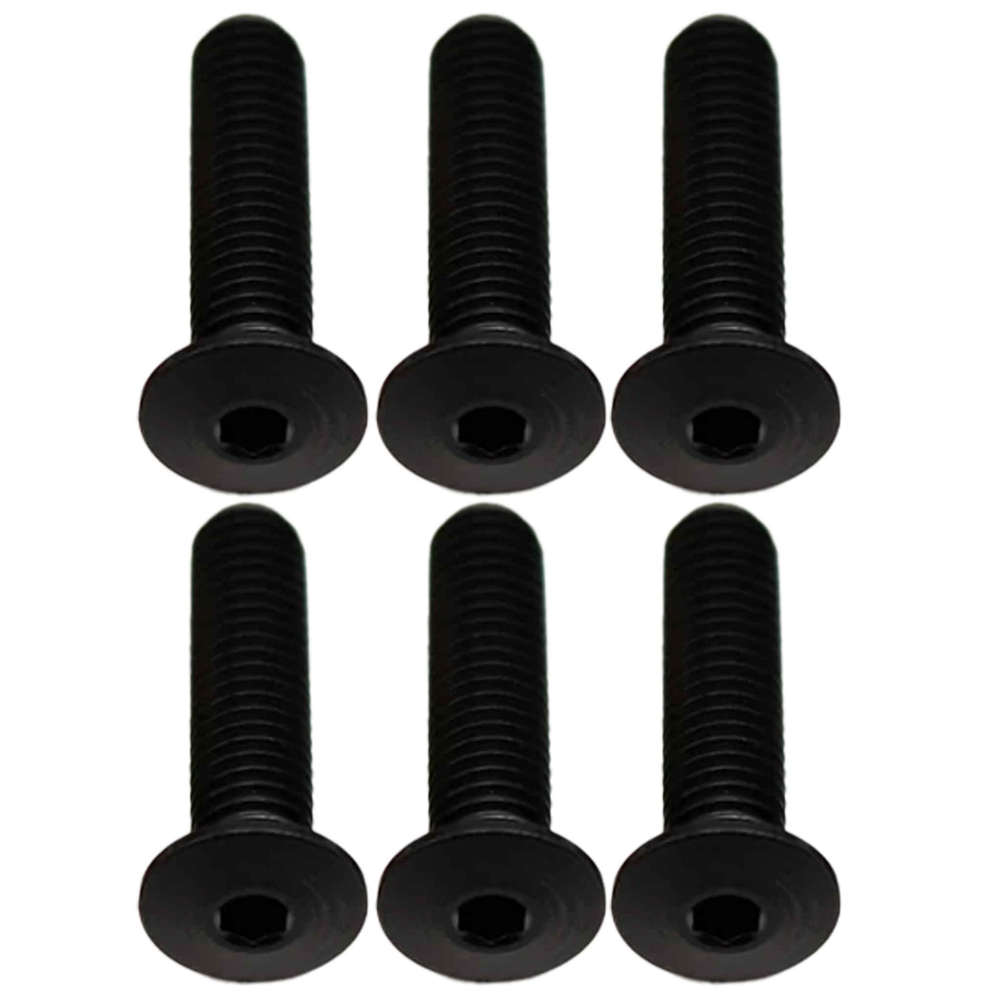 Better Bolts Titanium Water Bottle Cage Bolts,20mm, Black, 6/Count