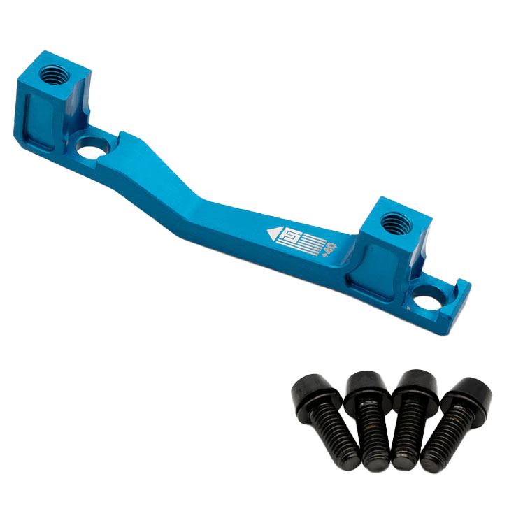 Freedom Coast Post Mount Brake Adapter, 160/180mm,+40,  Blue