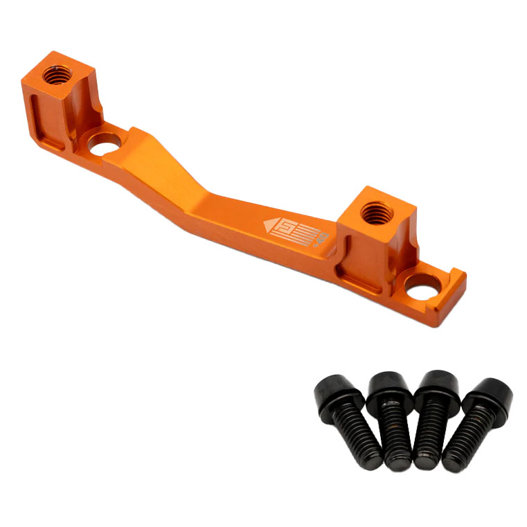 Freedom Coast Post Mount Brake Adapter, 160/180mm,+40, Orange