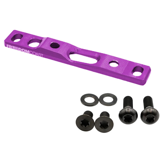 Freedom Coast Flat Mount Brake Adapter, Front, 0/+20, Purple