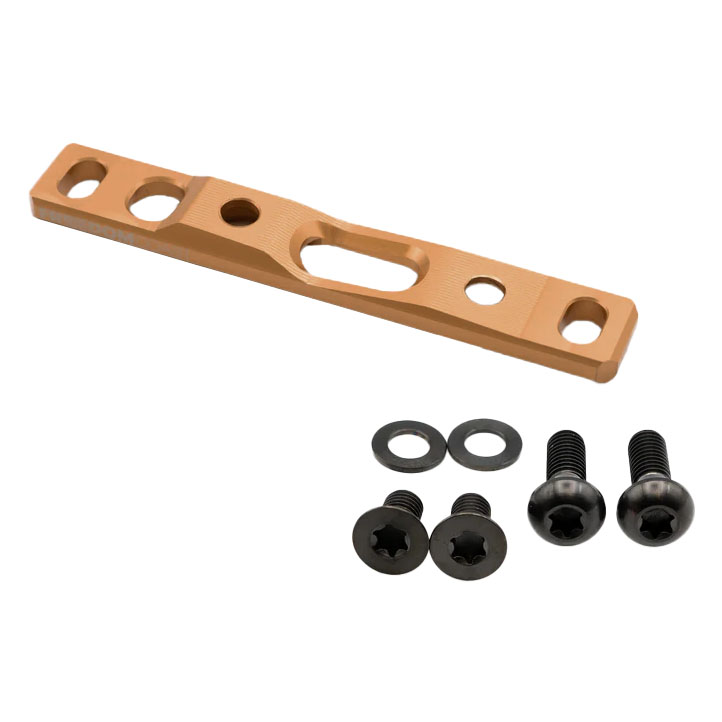 Freedom Coast Flat Mount Brake Adapter, Front, 0/+20, Champagne