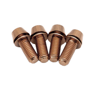Freedom Coast Titanium Post Mount Bolt Kit, 16mm, Copper, 4/Count