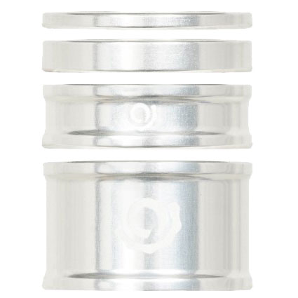 Industry Nine Headset Combo Spacer Kit, 1-1/8", Set/4, Silver