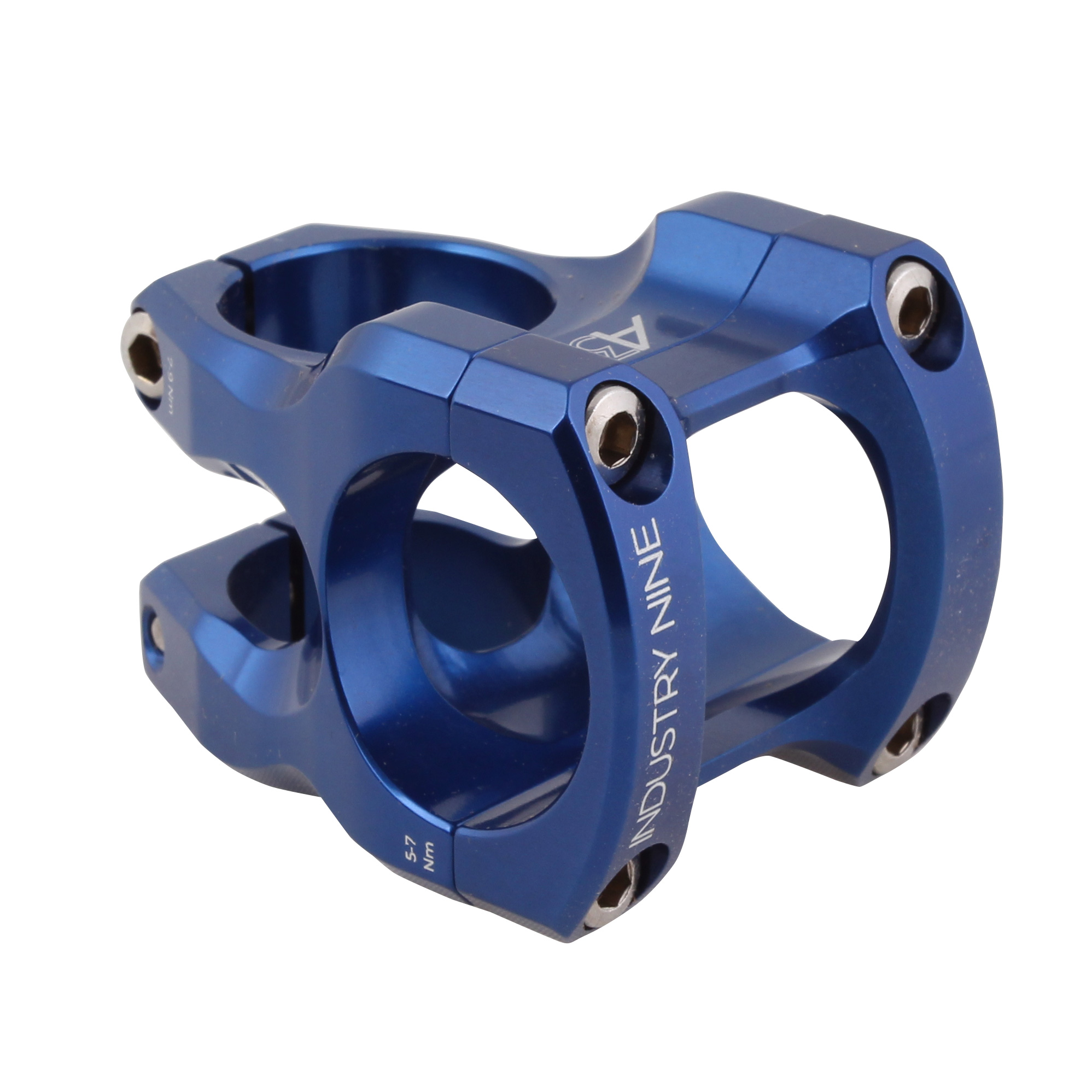 Industry Nine A318 Stem, (31.8) 30mm - Blue | Bikeparts.Com