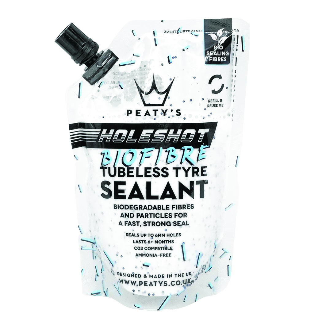 Peaty's Holeshot BioFibre Tubeless Tire Sealant, 120ml Pouch