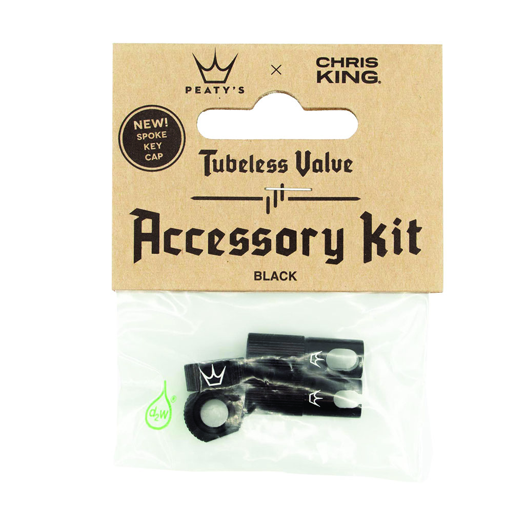 Peaty's Tubeless Valve Accessory Kit, Black