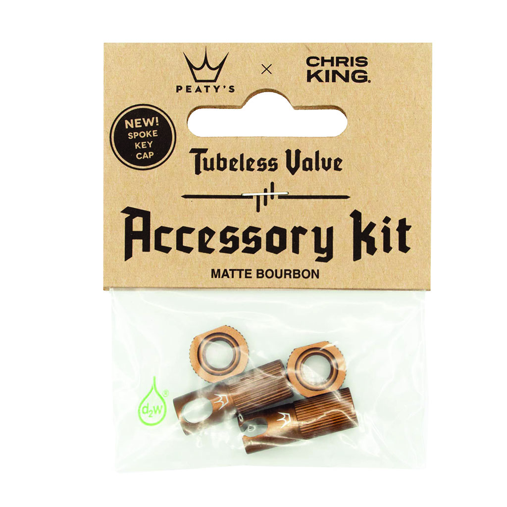 Peaty's Tubeless Valve Accessory Kit, Bourbon