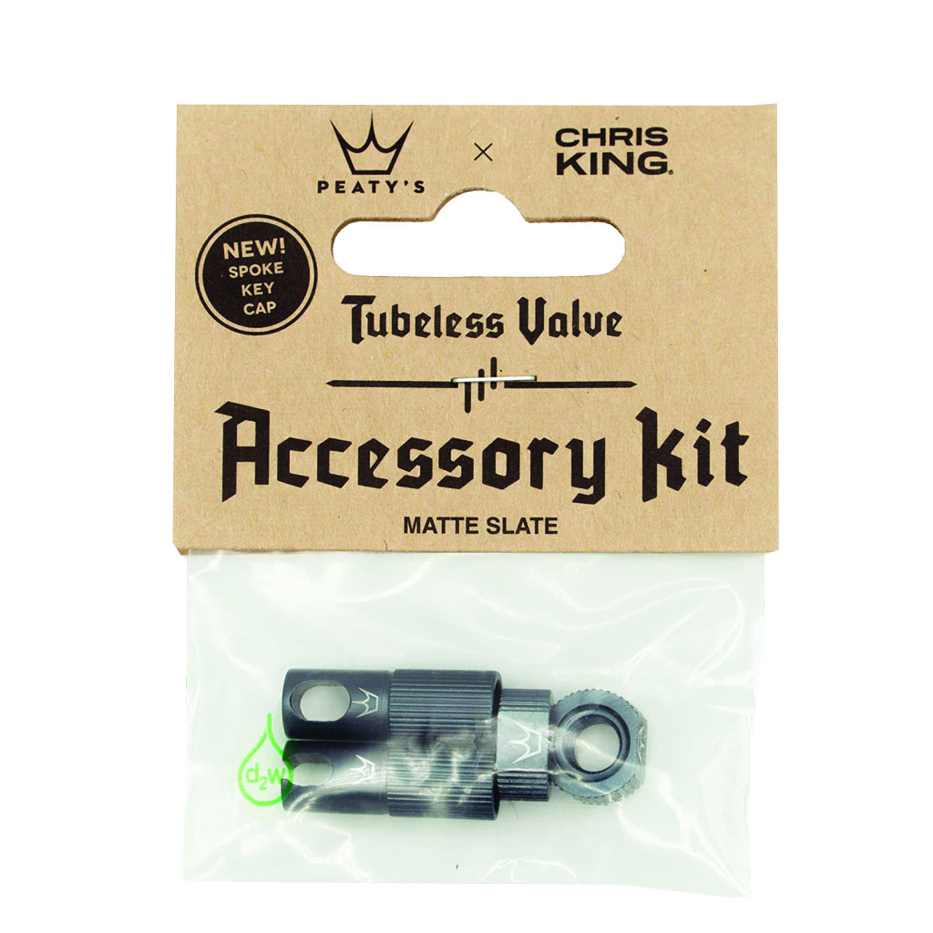 Peaty's Tubeless Valve Accessory Kit, Slate