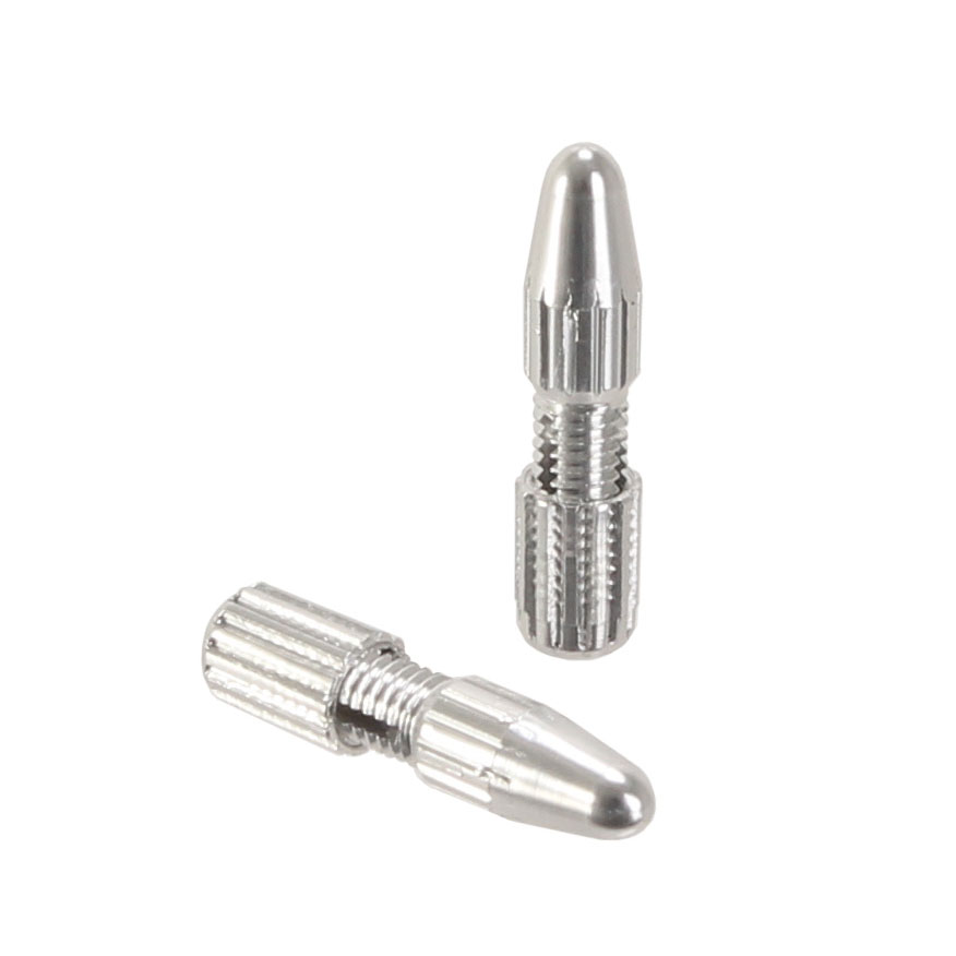 Yokozuna Crimp-Free Locking Cable Tip, Brake - Silver Pr