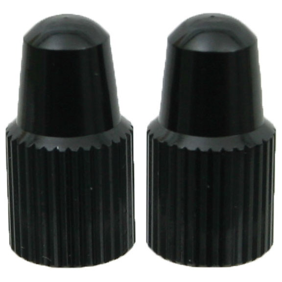 Yokozuna Alloy Valve Cap, Presta, Black - Pair