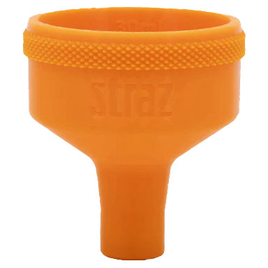Straz Components Sealant Funnel for Partially Threaded Valves, Orange
