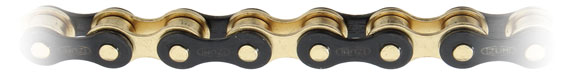 Izumi Chain ECO 1/8" Chain, Jet Black/Gold