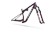 2027 Specialized S-Works Epic 9 Frameset Gloss Bordeaux Metallic / Blue Pearl Edge Fade / Metallic White Silver - XL