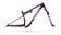 2027 Specialized S-Works Epic 9 Frameset Gloss Bordeaux Metallic / Blue Pearl Edge Fade / Metallic White Silver - XL