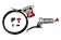 Specialized BRK SRAM RED, REAR, DISC, HYDRAULIC, 2000MM HOSE, FLAT MOUNT CALIPER & FLAT BAR LEVER (00.5018.251.320) - One Size