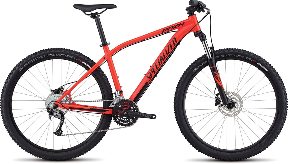 specialized pitch black and red