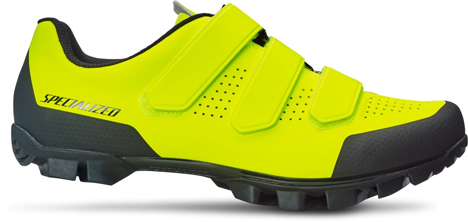 yellow mountain bike shoes