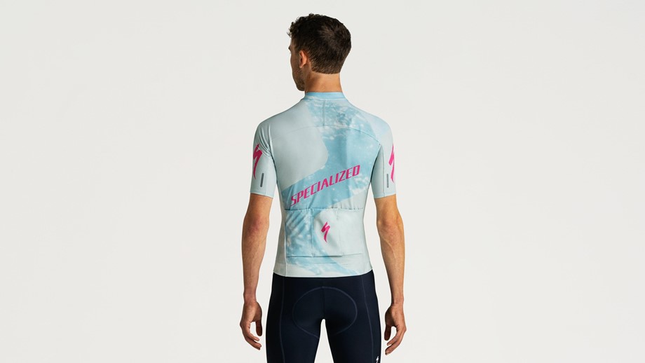 Specialized Men's Specialized Foundation Short Sleeve Graphic Jersey Sea Foam / Rebel Pink Focal - L