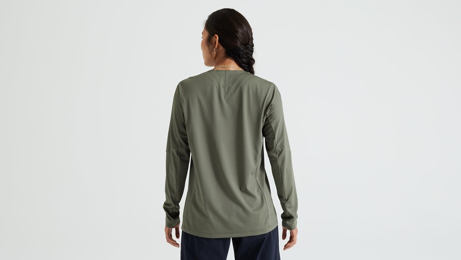 Specialized Women's Gravity Training Long Sleeve Jersey Oak Green - M