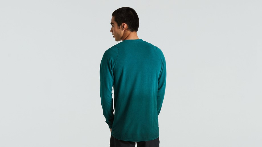 Specialized Men's Trail Long Sleeve Jersey Tropical Teal Spray - XXL