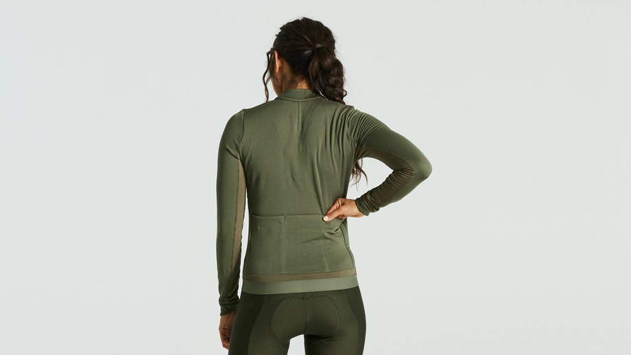 Specialized Women's Prime Power Grid Long Sleeve Jersey Oak Green - XL