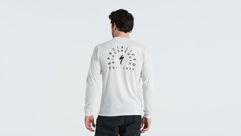 Specialized Stoke Long Sleeve T-Shirt Dove Grey - M