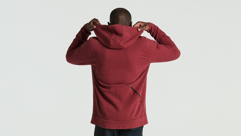 Specialized Men's Legacy Wordmark Zip-Up Hoodie Maroon - L