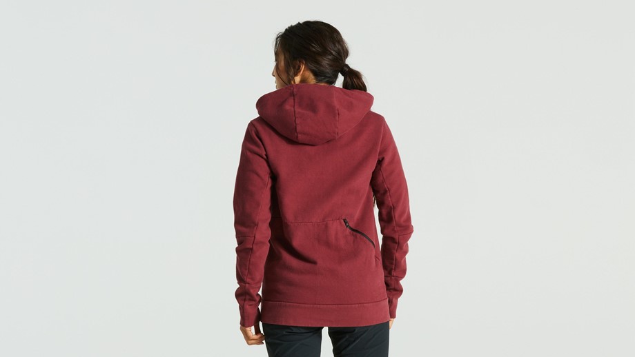 Specialized Women's Legacy Wordmark Zip-Up Hoodie Maroon - L