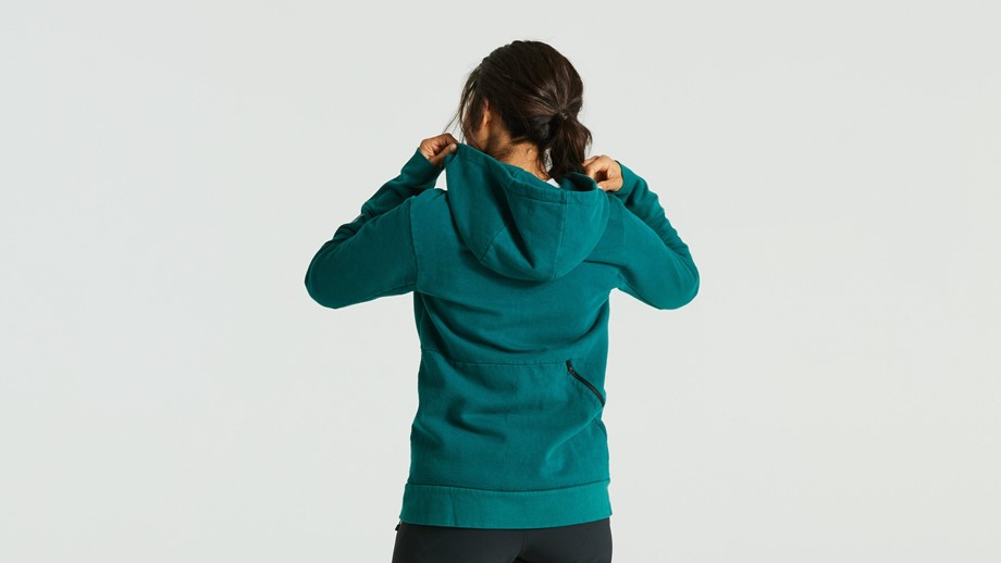 Specialized Women's Legacy Wordmark Zip-Up Hoodie Tropical Teal - XS