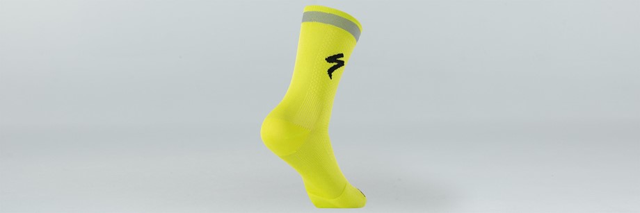 Specialized Soft Air Reflective Tall Socks Hyper Green - M